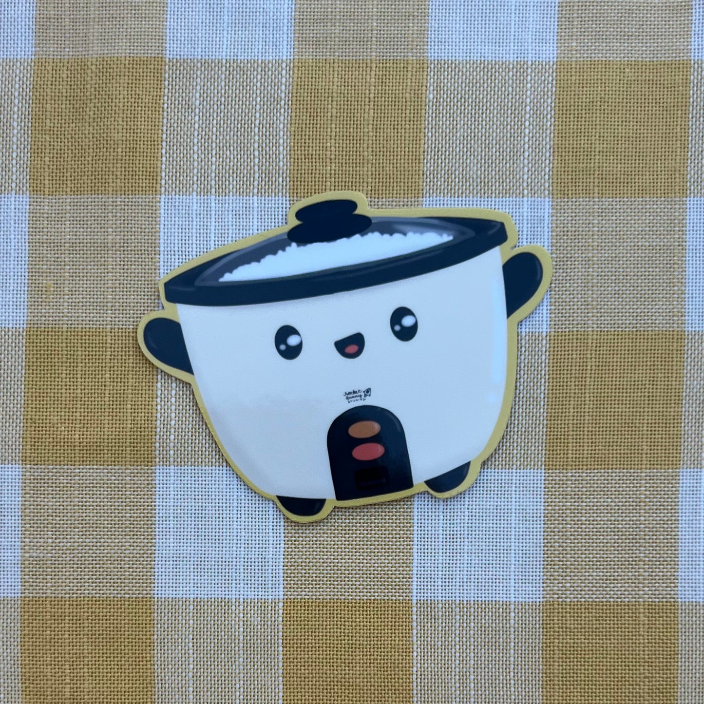 Tiger “Got Rice?” Die-Cut Sticker