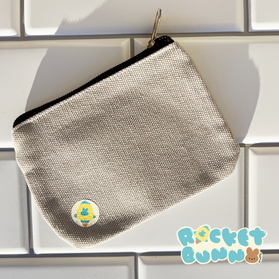 Rainy Day Canvas Coin Purses