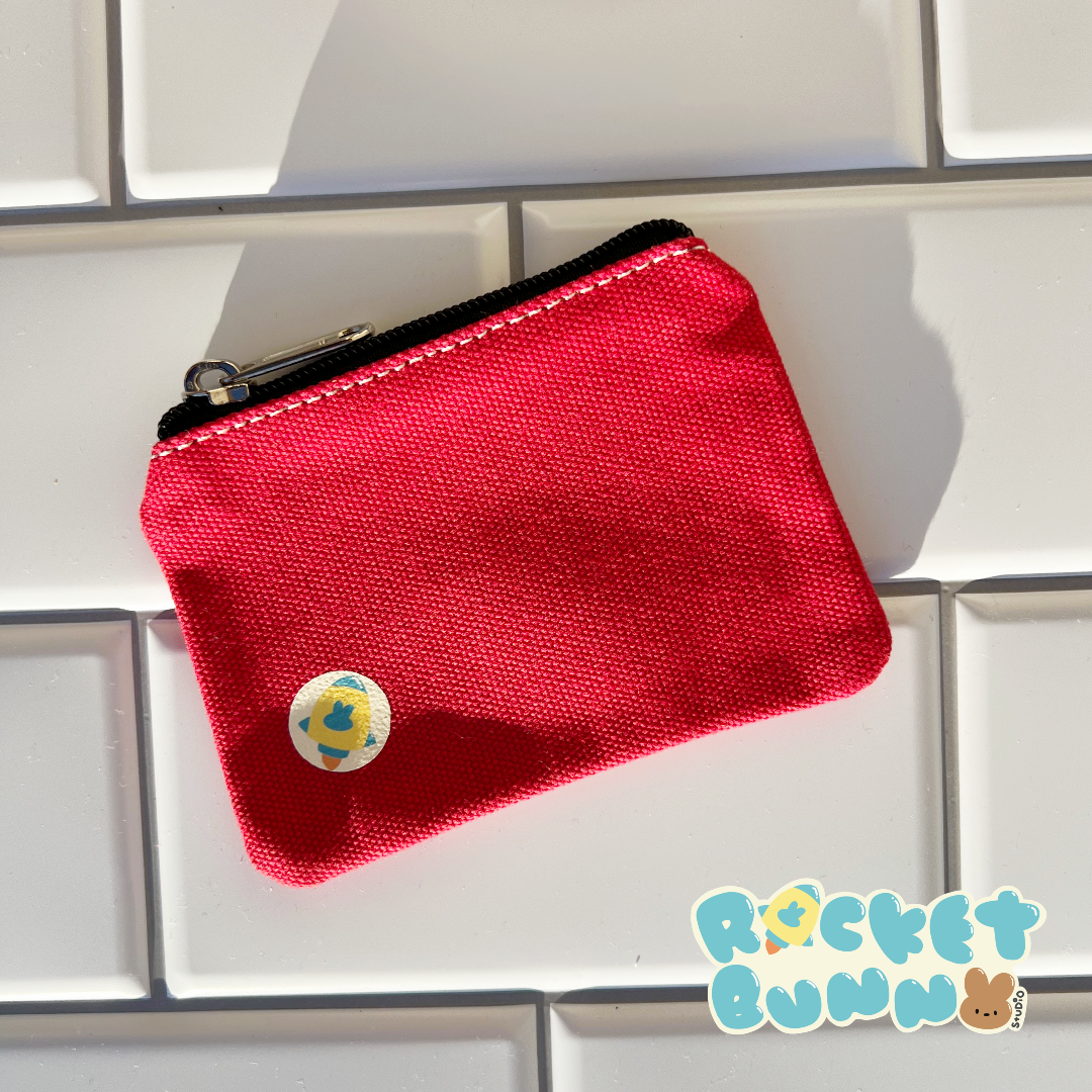 Rainy Day Canvas Coin Purses