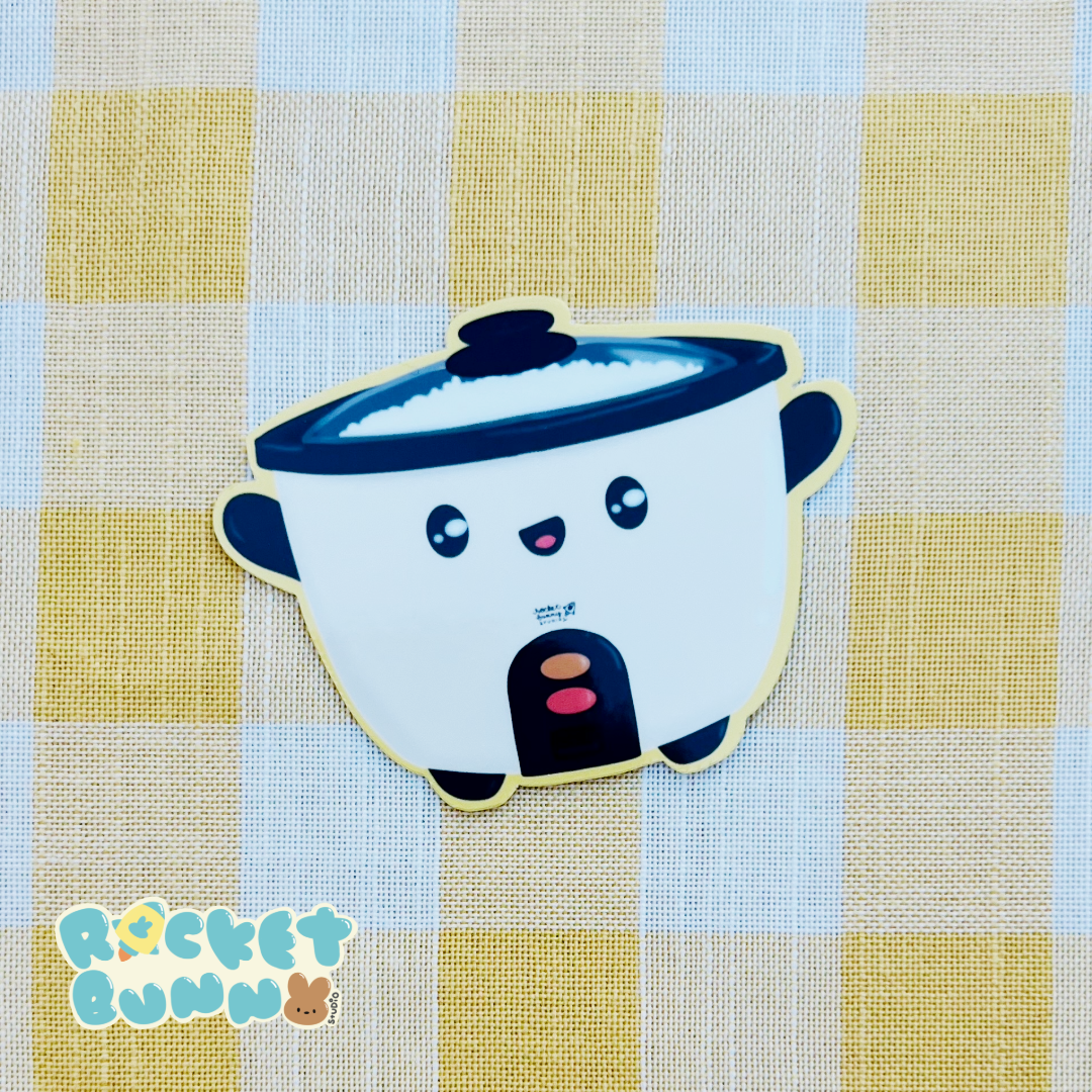 Tiger “Got Rice?” Die-Cut Sticker