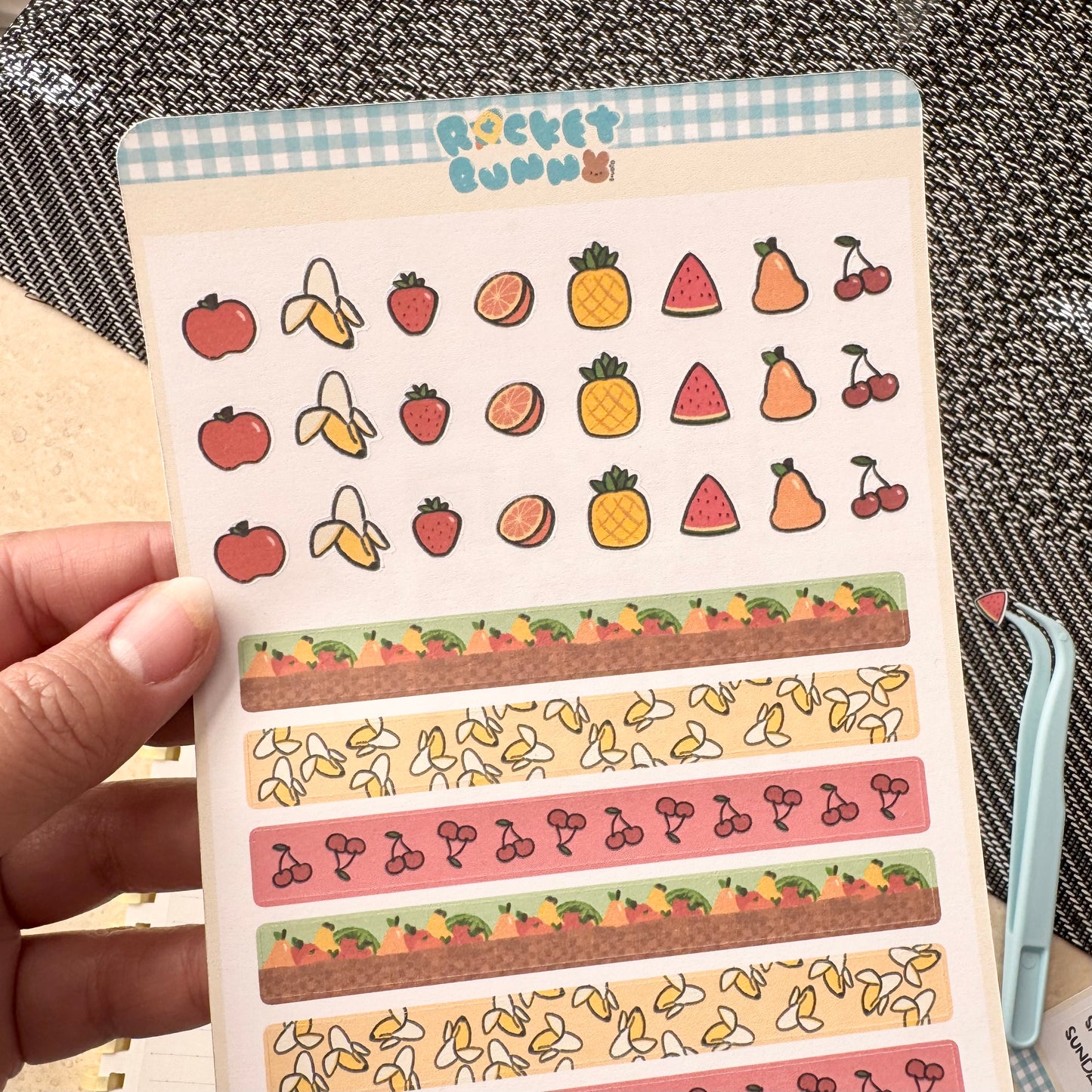 BunBook Sticker Sheets - Fruits