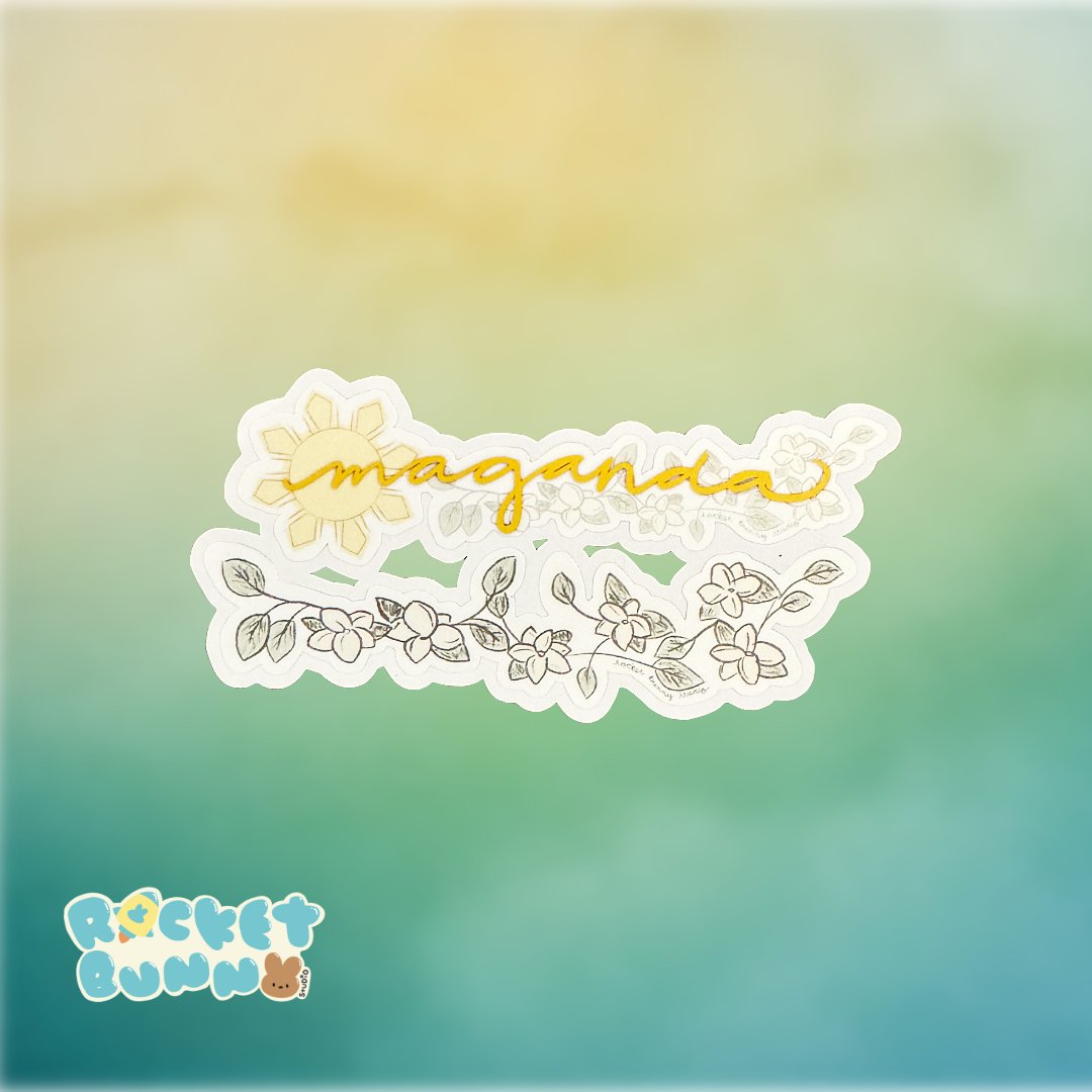 Filipino-American Die-Cut Sticker - Maganda