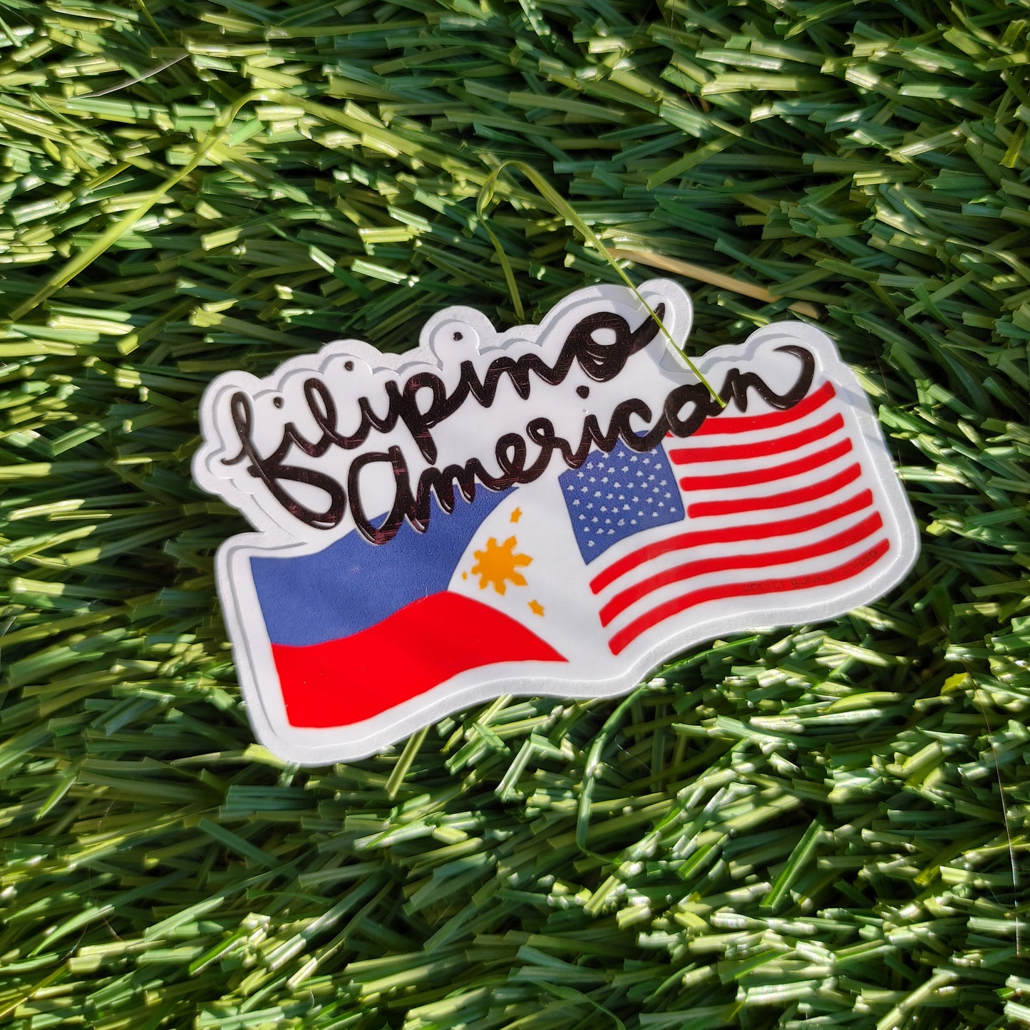Filipino-American Die-Cut Sticker - Filipino-American