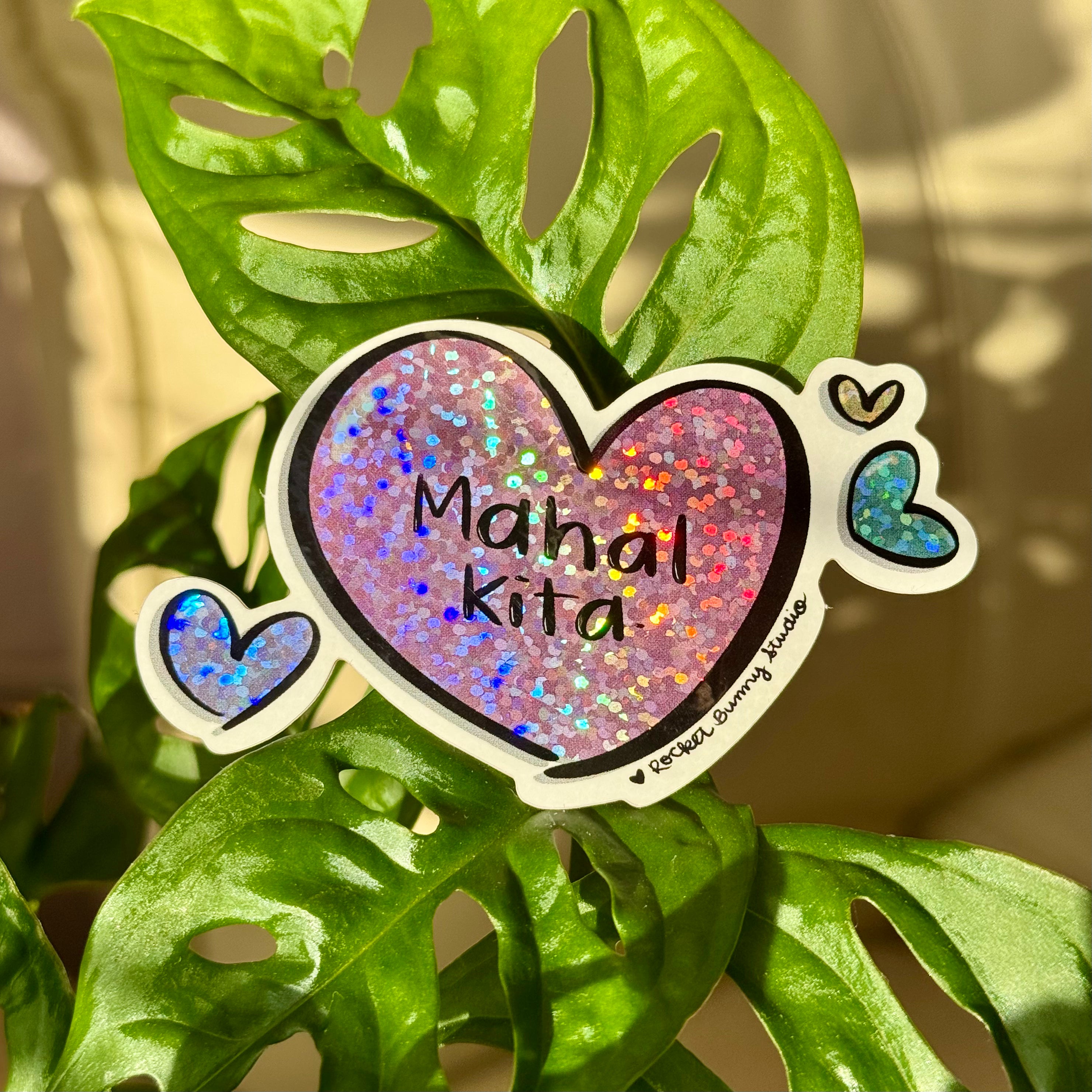 Filipino-American Die-Cut Sticker - Mahal Kita