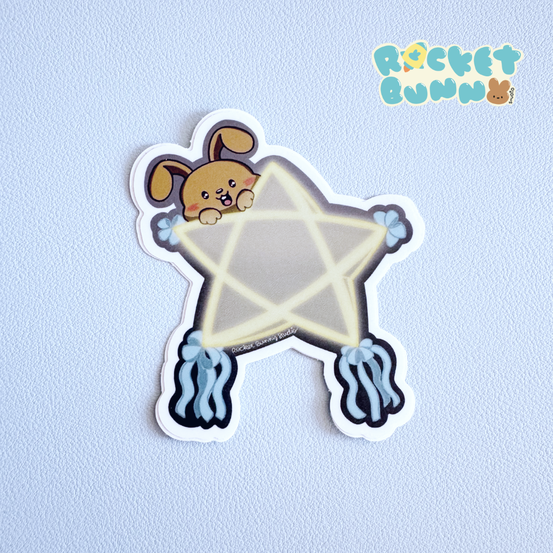 Filipino-American Die-Cut Sticker - Nilla on Parol