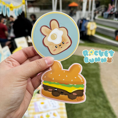 BunPuns - Ham-BUN-Ger *BiGBuN* Sticker