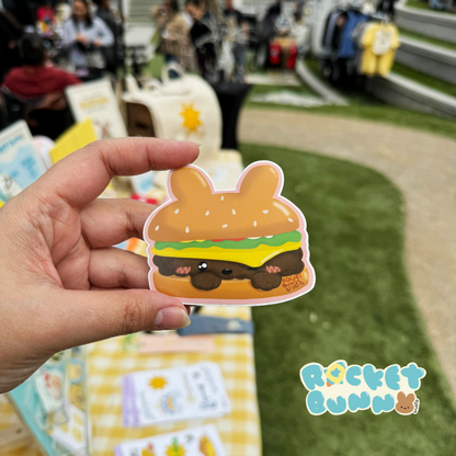 BunPuns - Ham-BUN-Ger *BiGBuN* Sticker