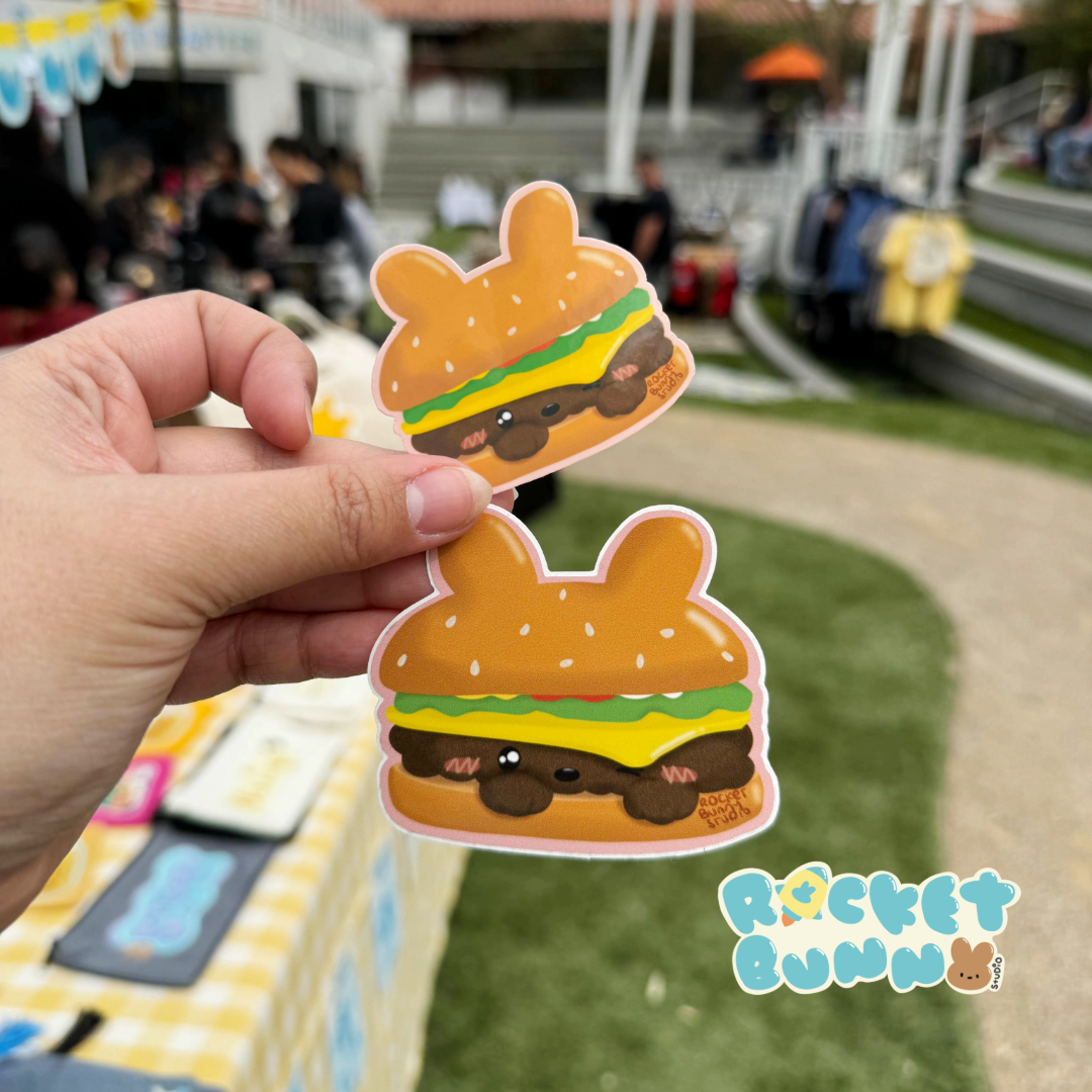 BunPuns - Ham-BUN-Ger *BiGBuN* Sticker