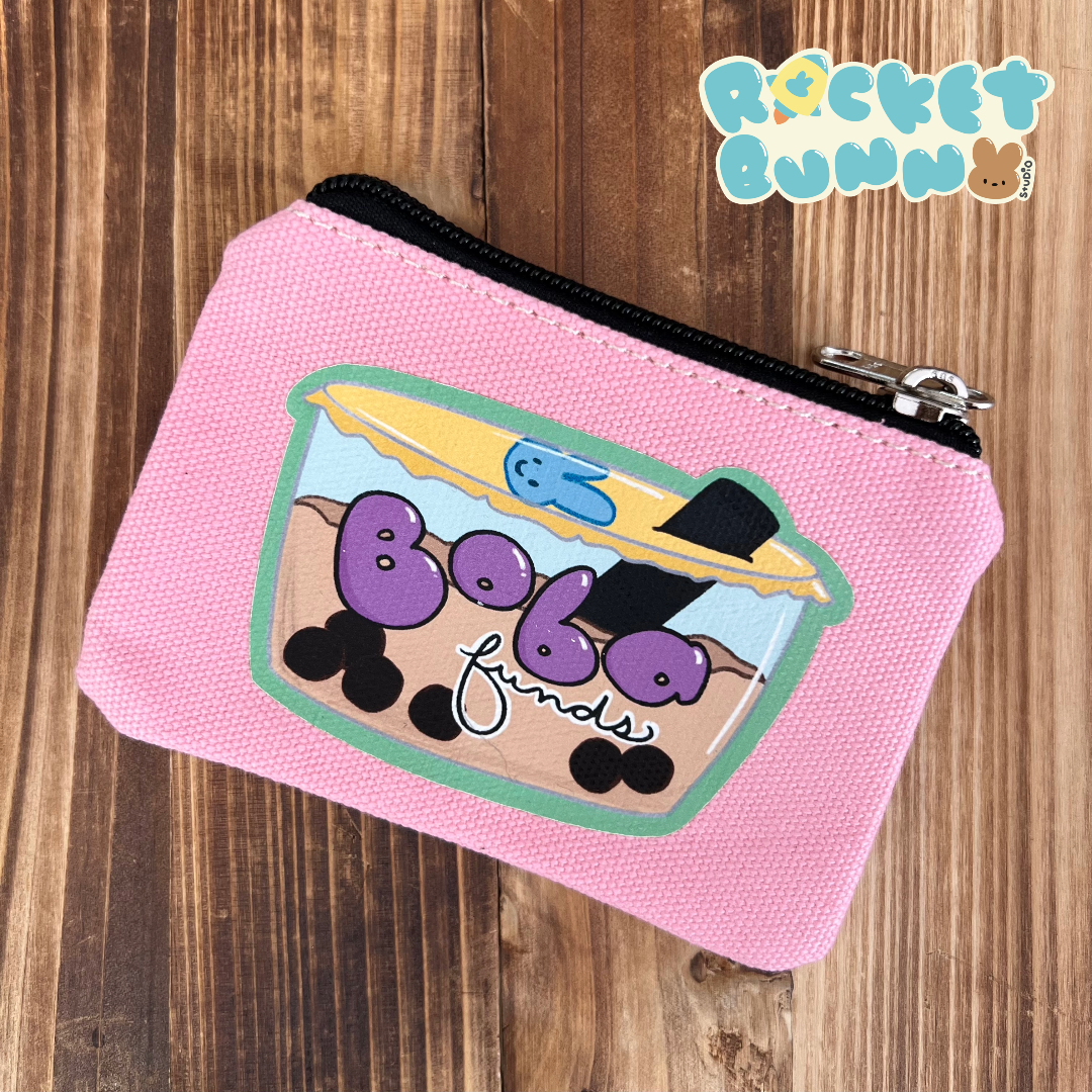 Rainy Day Canvas Coin Purses