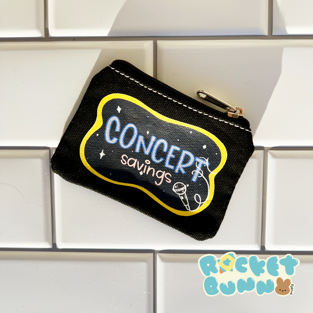 Rainy Day Canvas Coin Purses