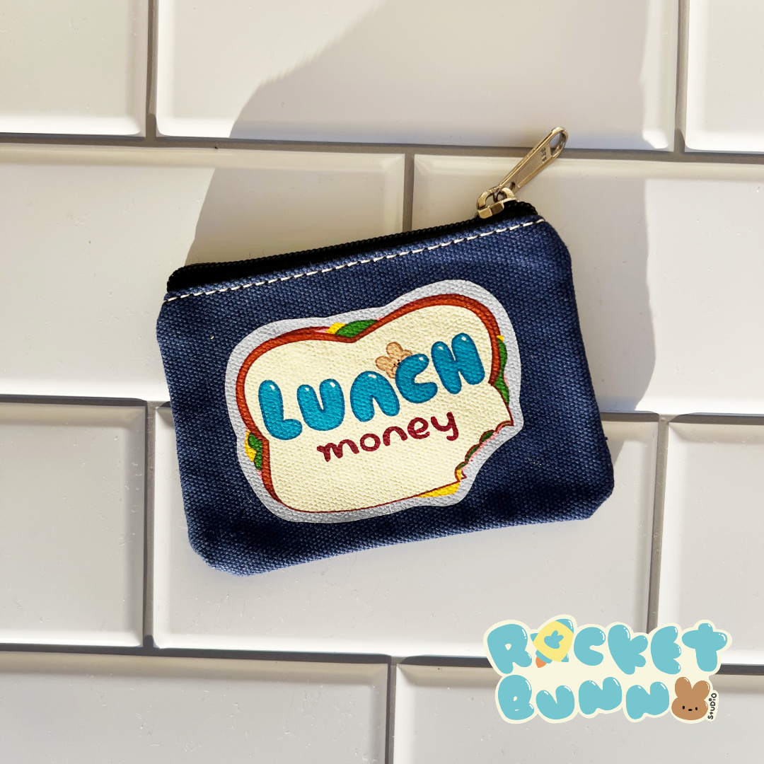 Rainy Day Canvas Coin Purses