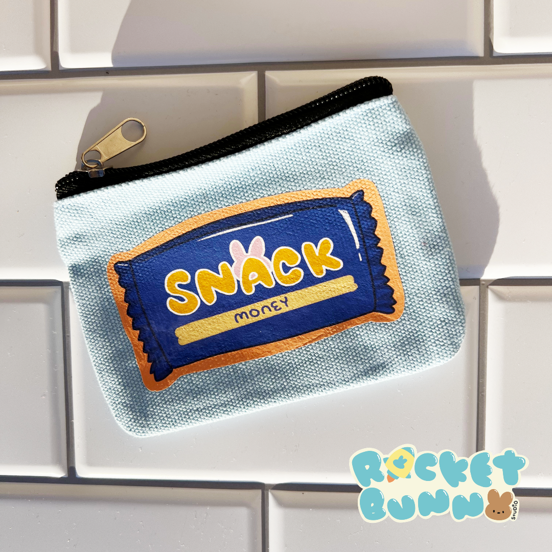 Rainy Day Canvas Coin Purses