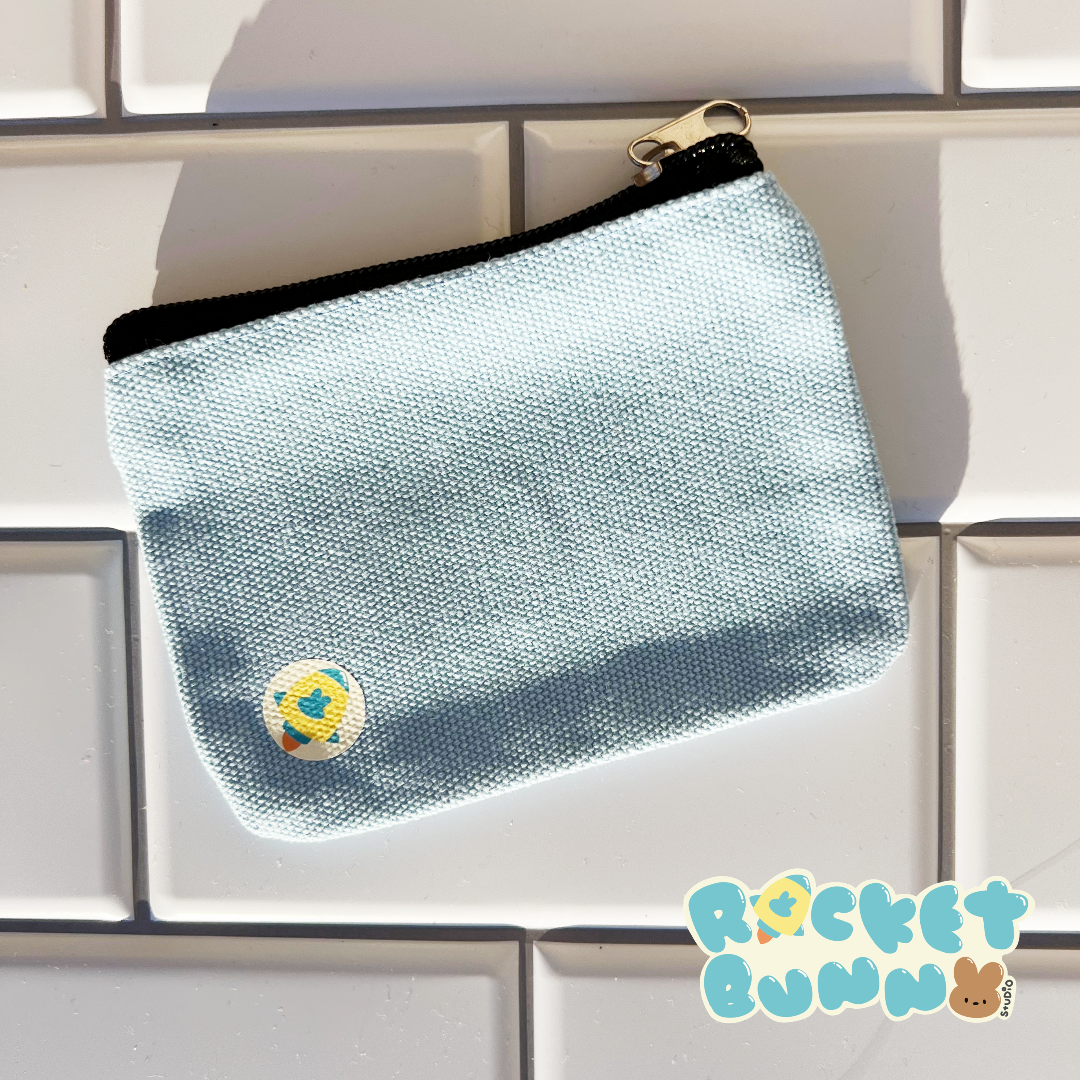 Rainy Day Canvas Coin Purses