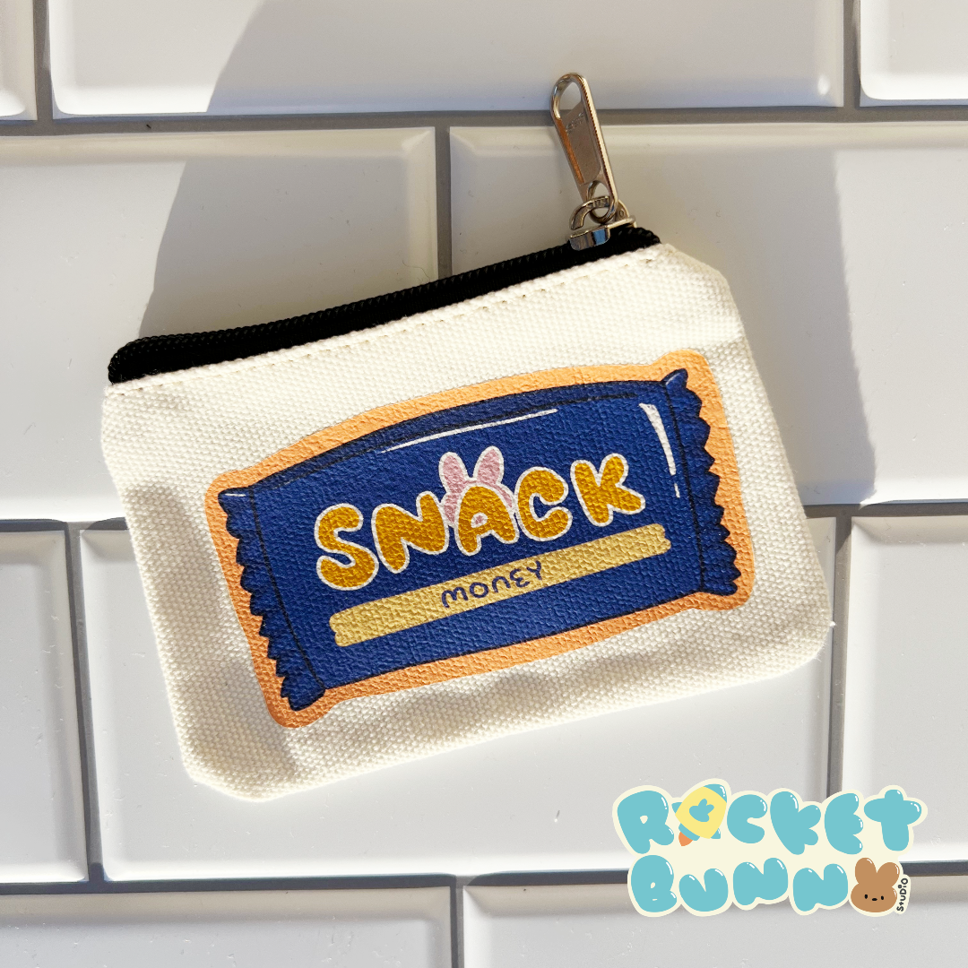 Rainy Day Canvas Coin Purses