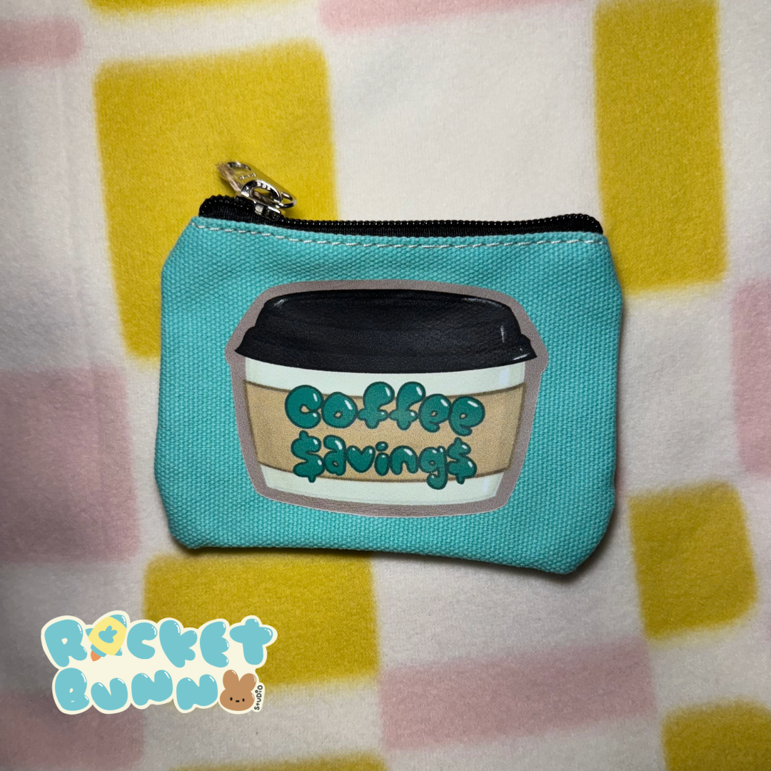 Rainy Day Canvas Coin Purses