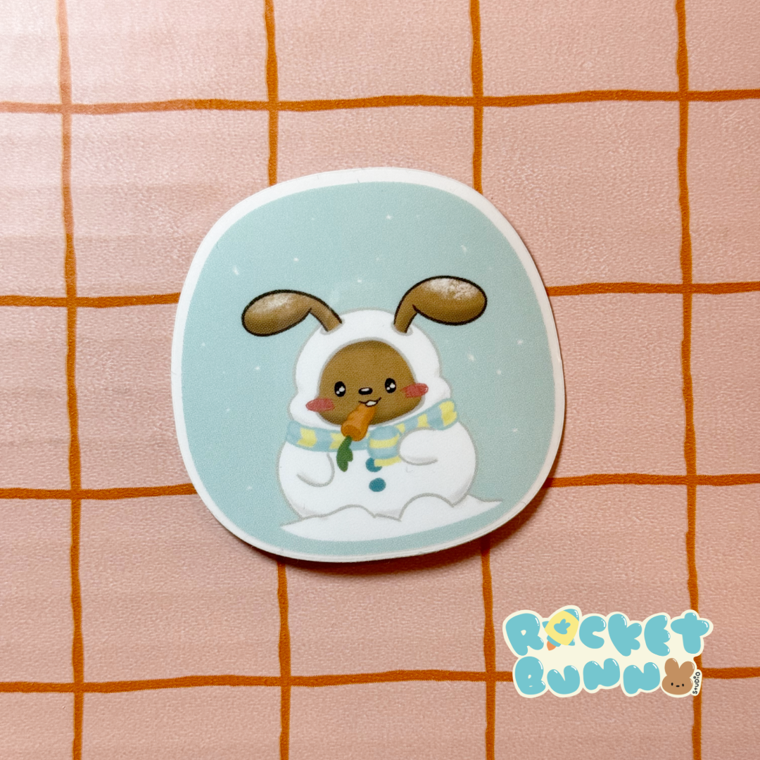 Winter Snow Nilla Die-Cut Sticker