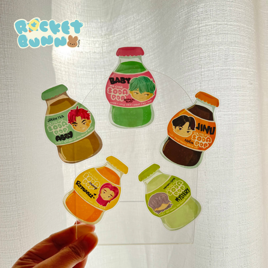 Saja Pop Demon Boys - Transparent Sticker Pack! - Set of 5