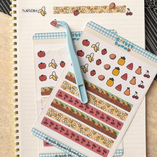 BunBook Sticker Sheets - Fruits