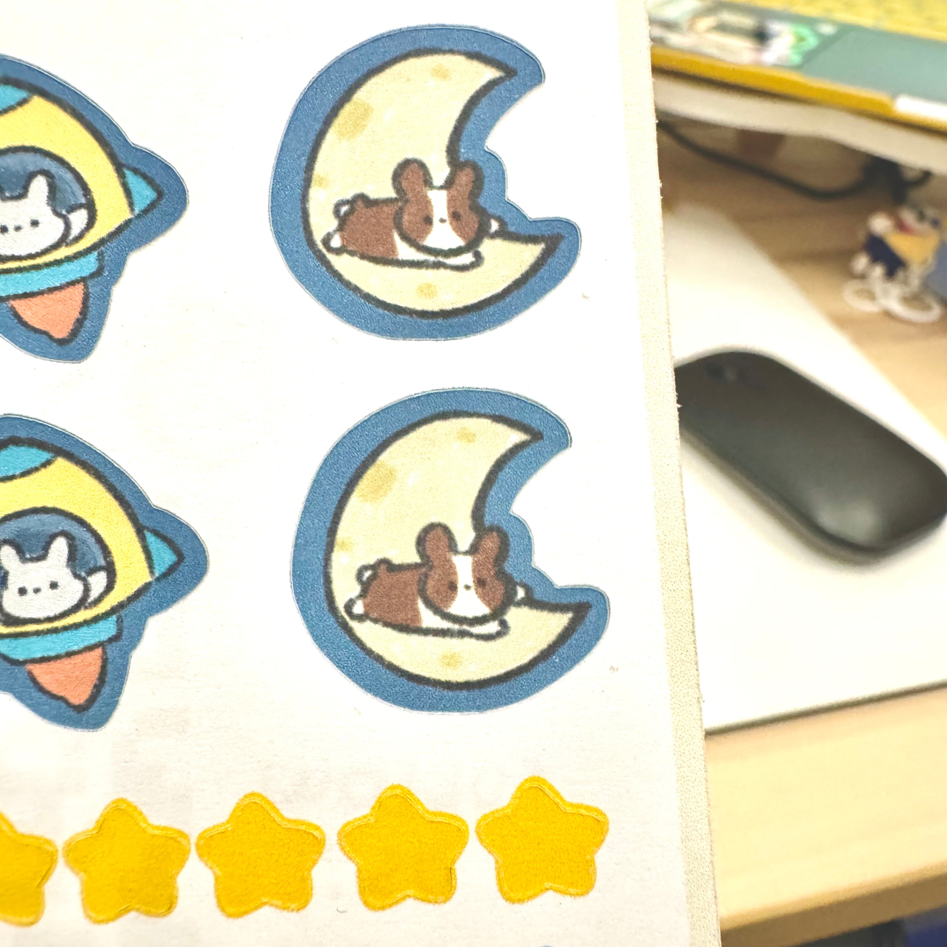 BunBook Sticker Sheets - Space Buns