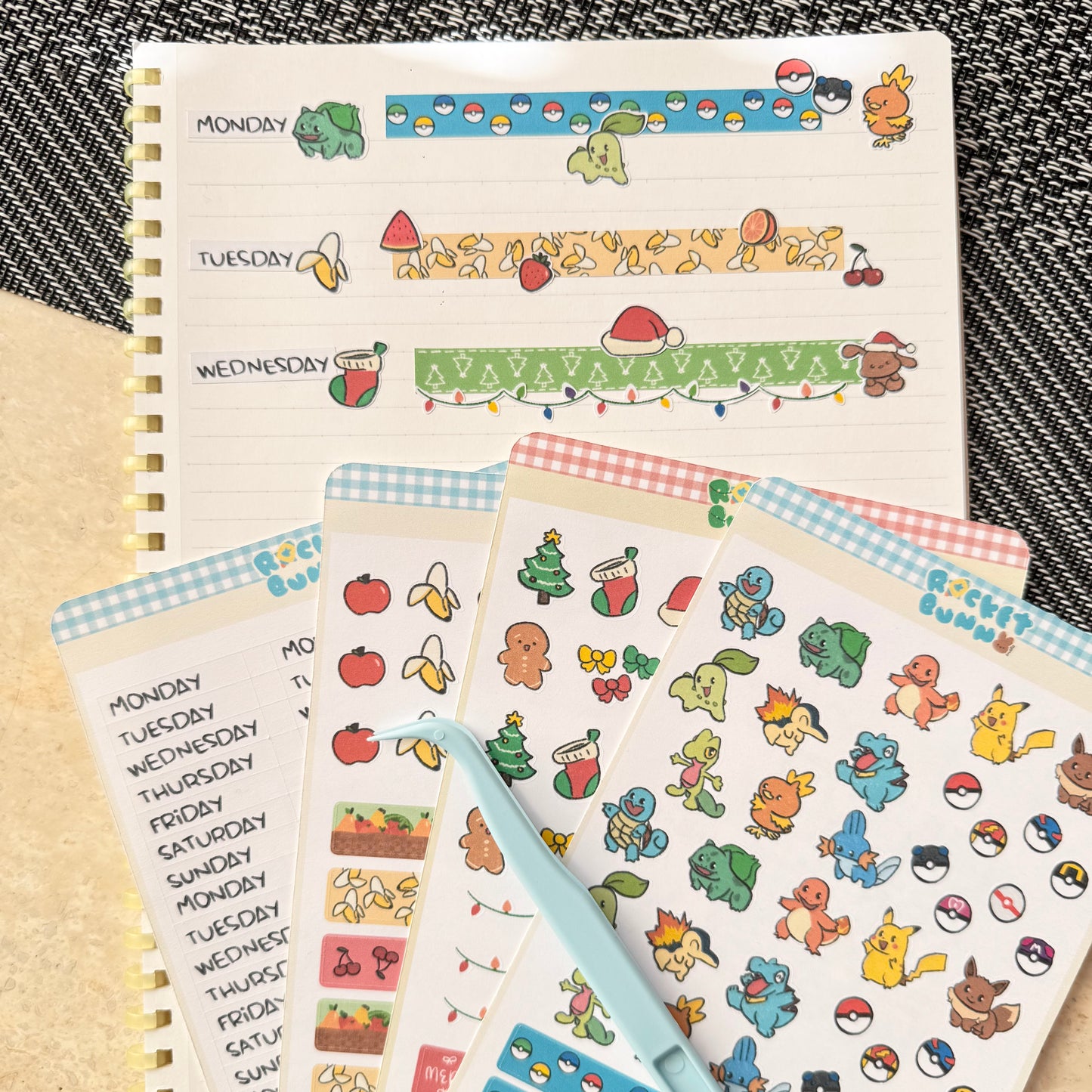 BunBook Sticker Sheets - Pocket Starters
