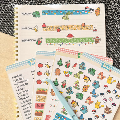 BunBook Sticker Sheets - Pocket Starters
