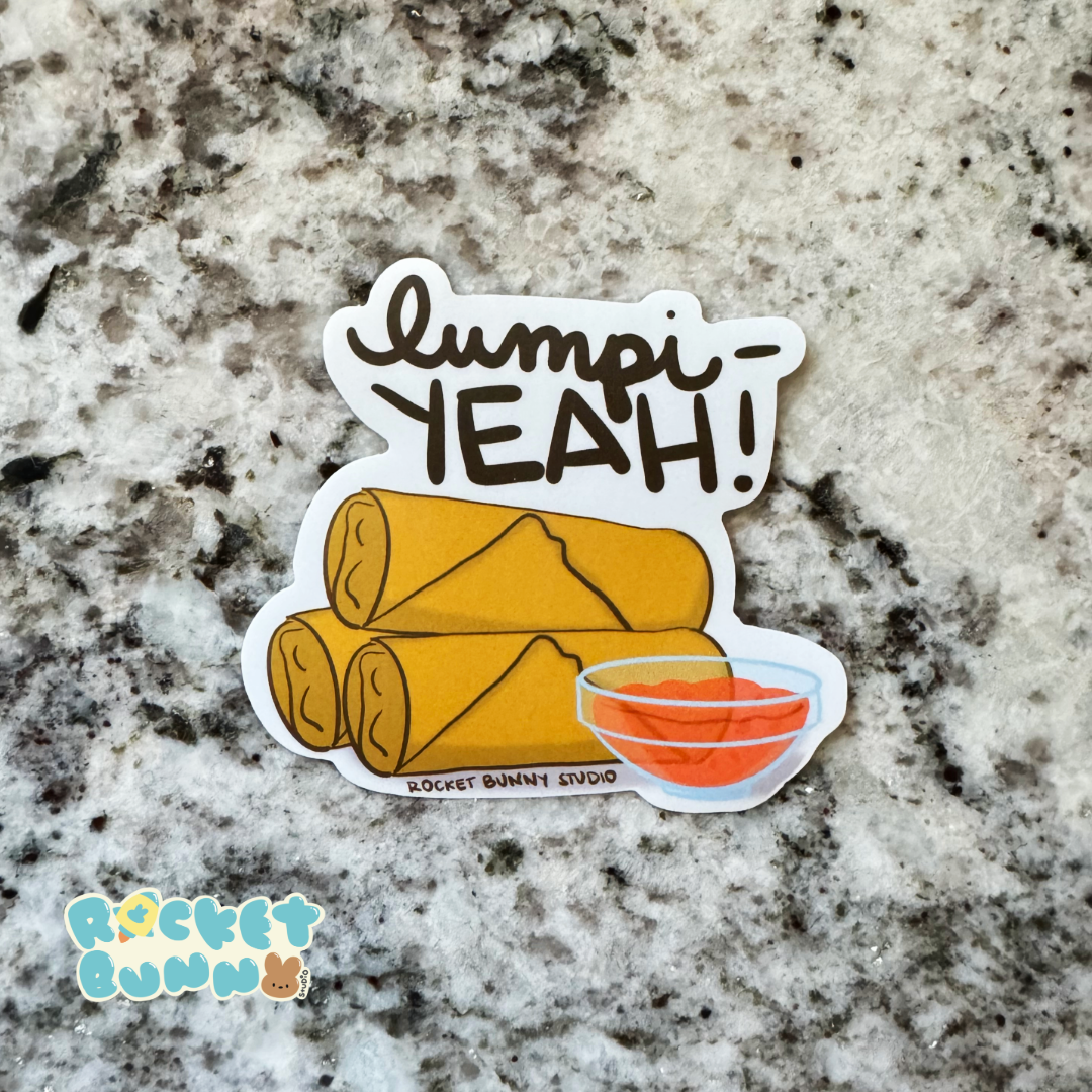 Filipino-American Die-Cut Sticker - Lumpi-YEAH!