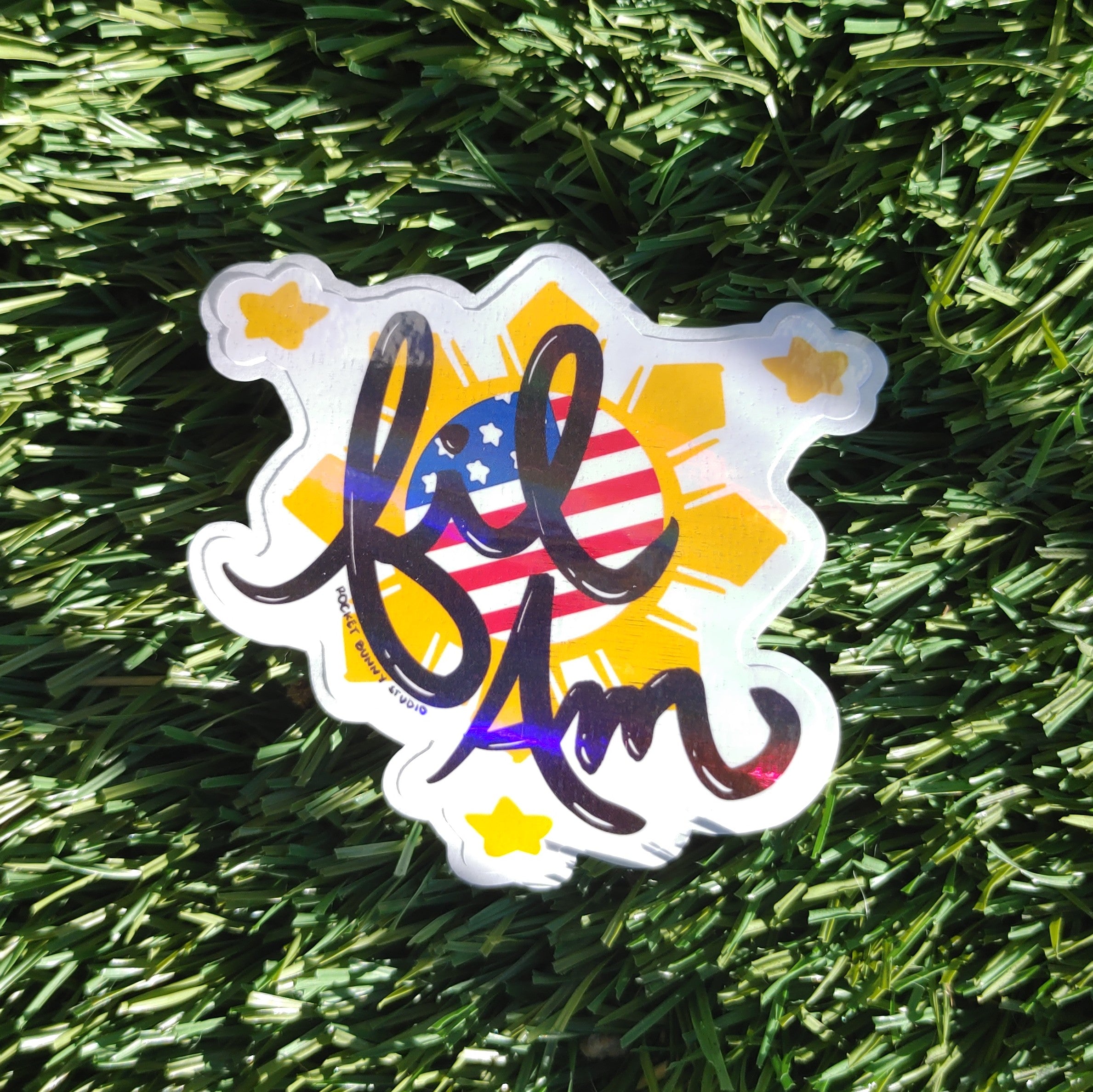 Filipino-American Die-Cut Sticker - Fil-Am