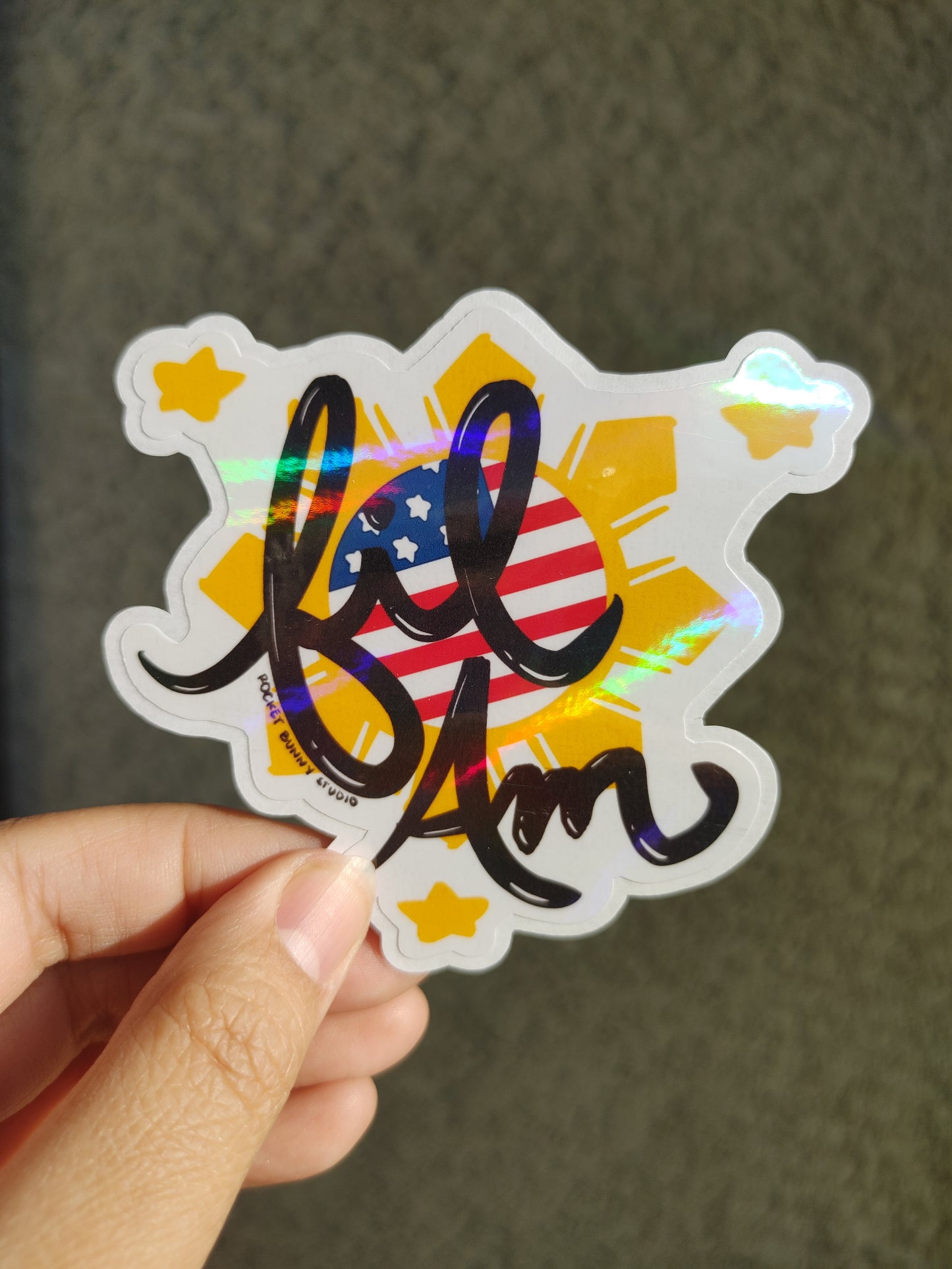 Filipino-American Die-Cut Sticker - Fil-Am