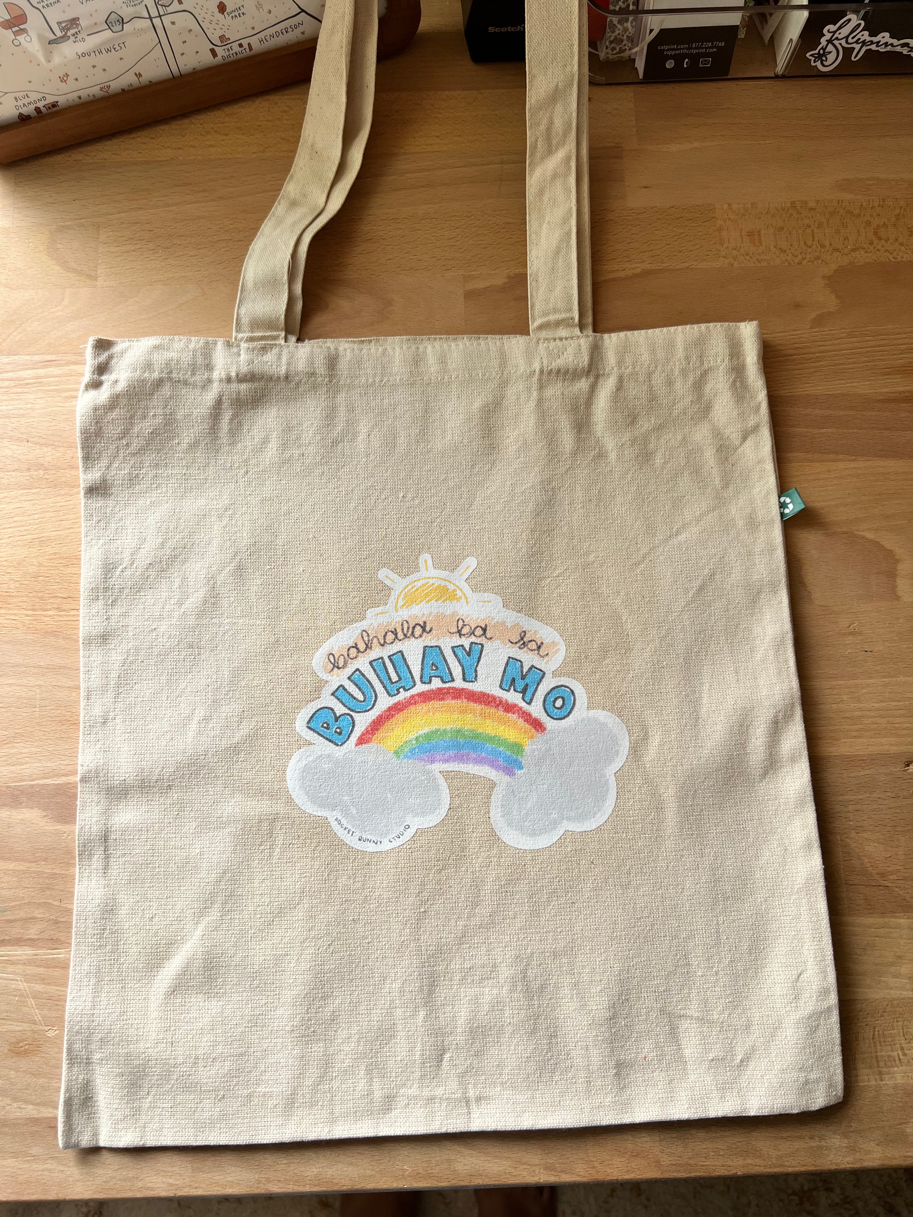 Filipino-American Recycled Canvas Tote Bag