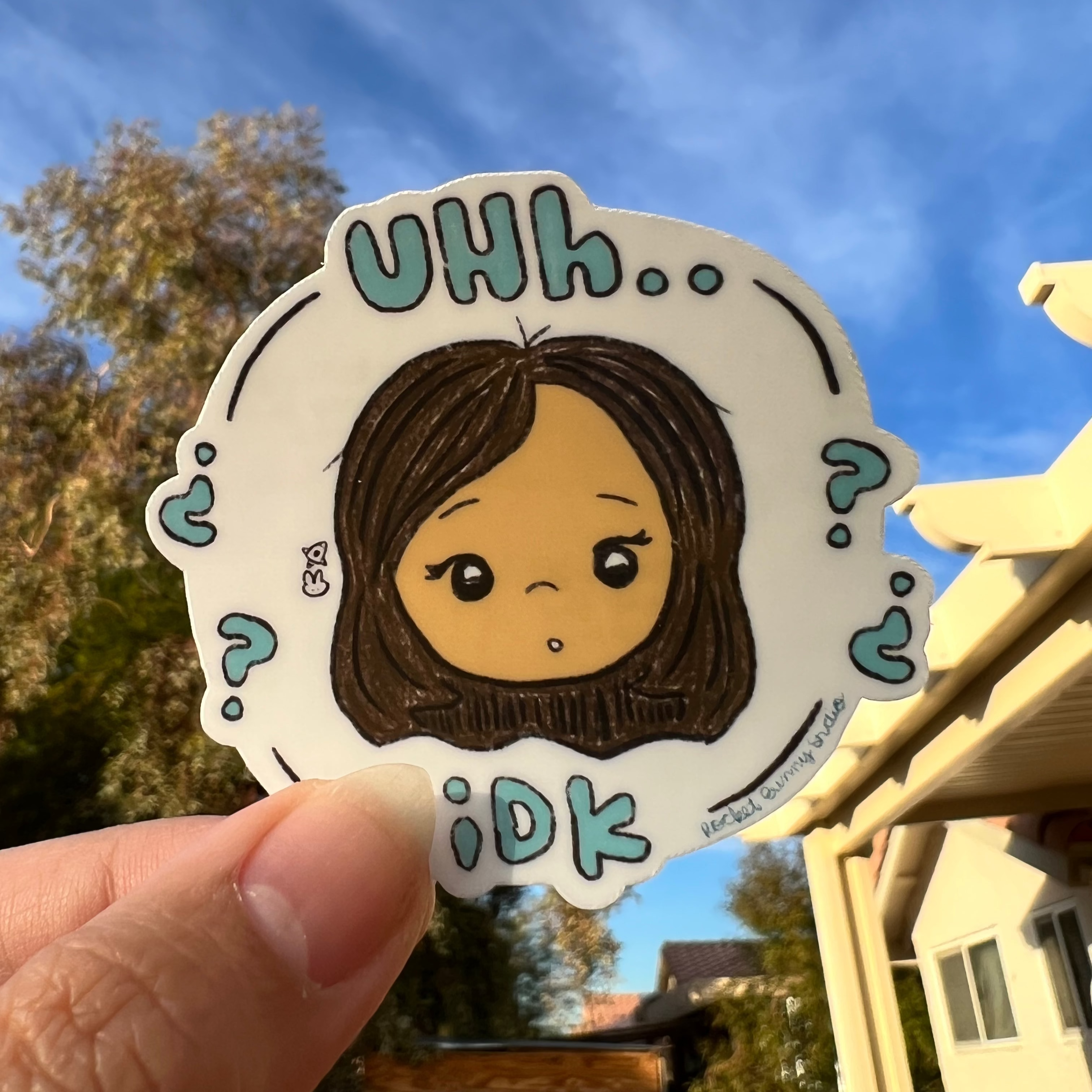 Uhh IDK Die-Cut Sticker