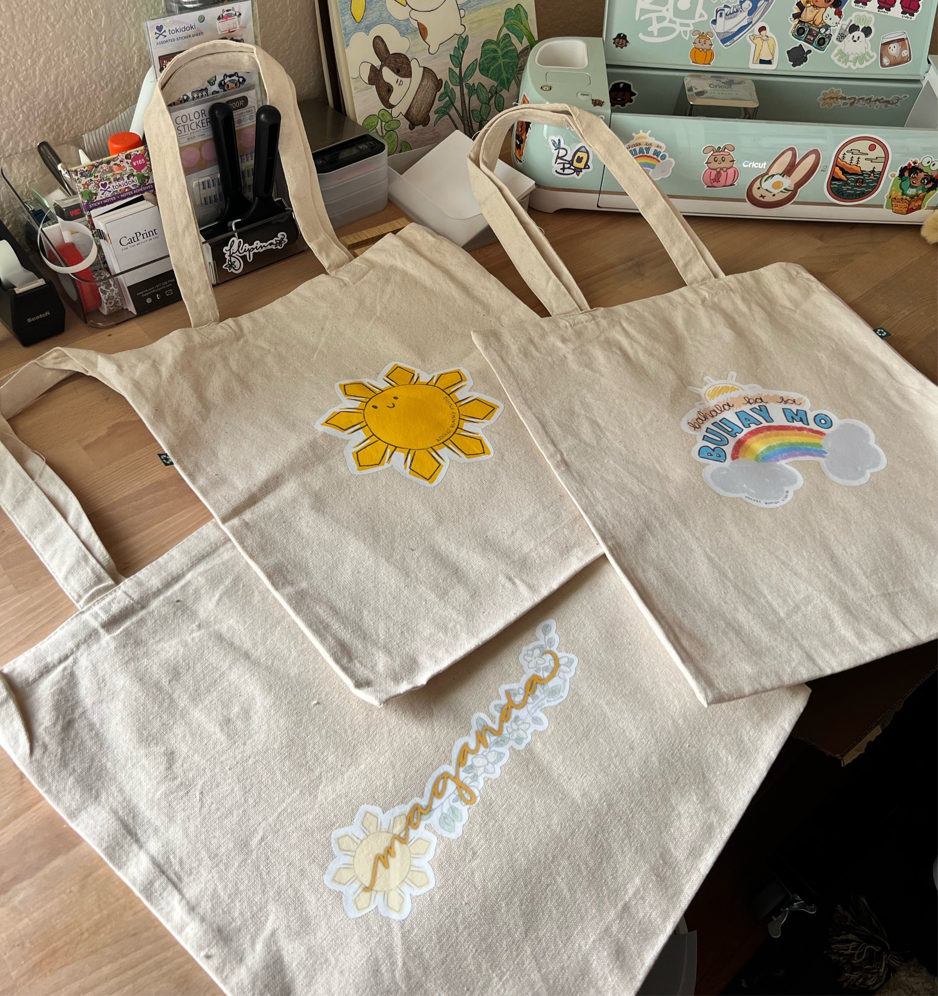 Filipino-American Recycled Canvas Tote Bag