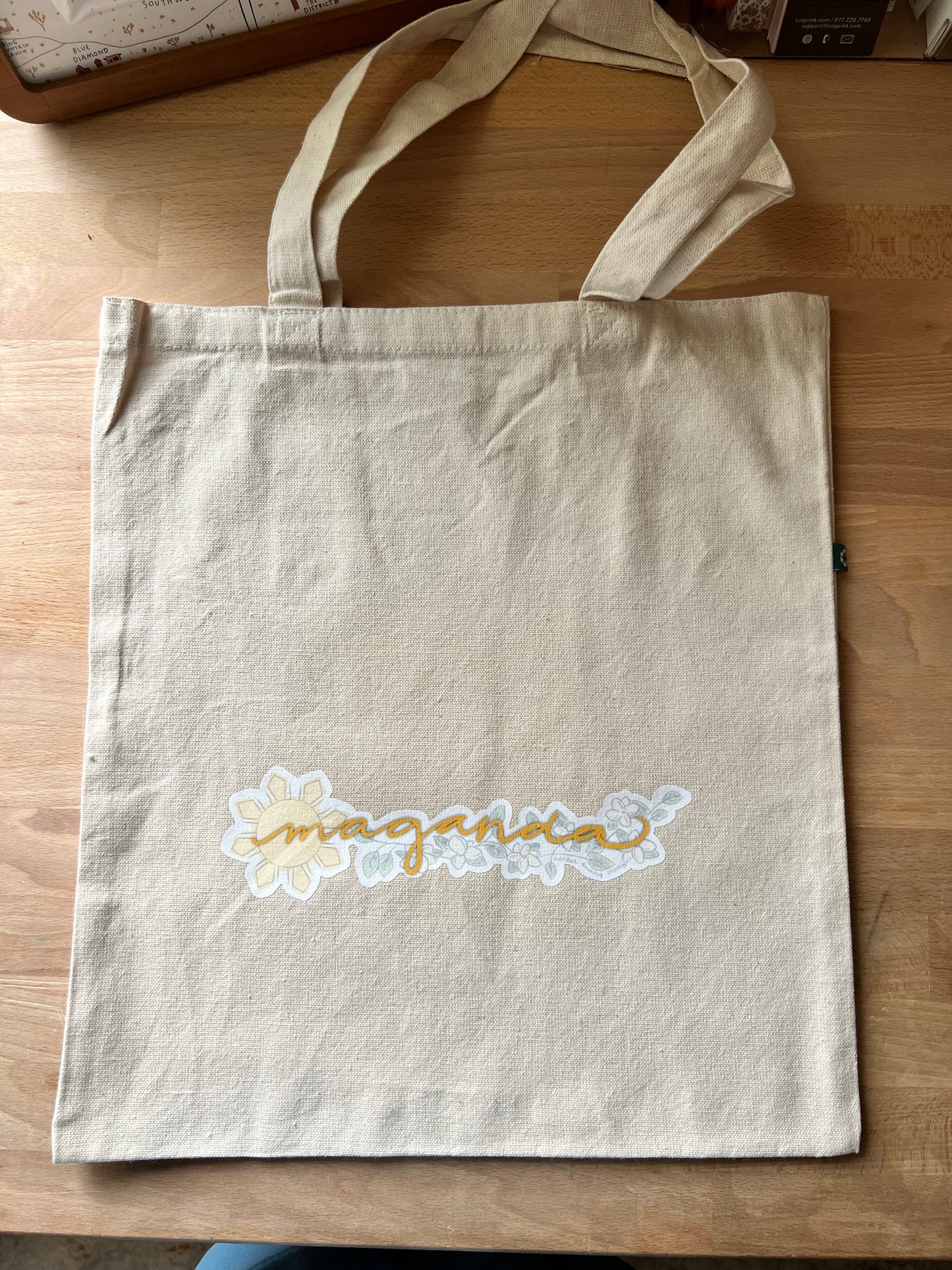 Filipino-American Recycled Canvas Tote Bag
