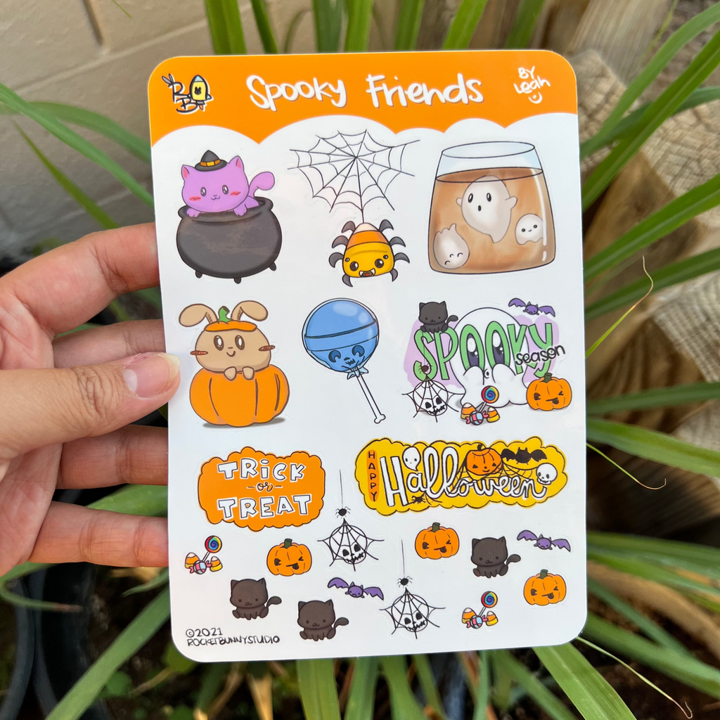 Spooky Friends Sticker Sheet