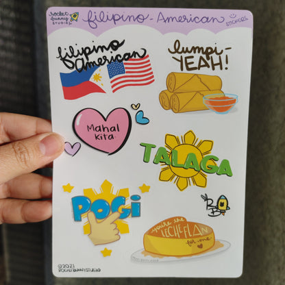 Filipino-American Matte Sticker Sheets