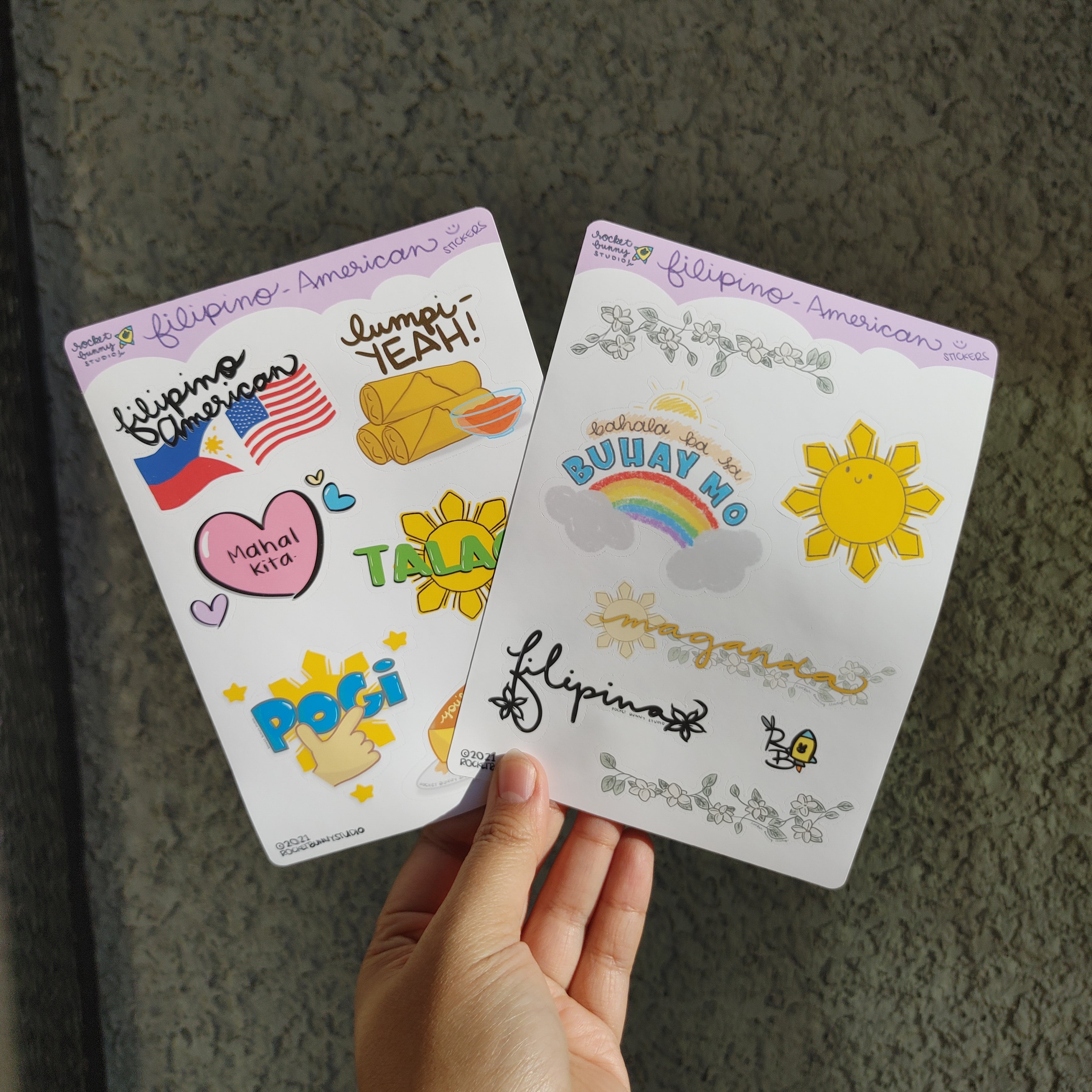 Filipino-American Matte Sticker Sheets