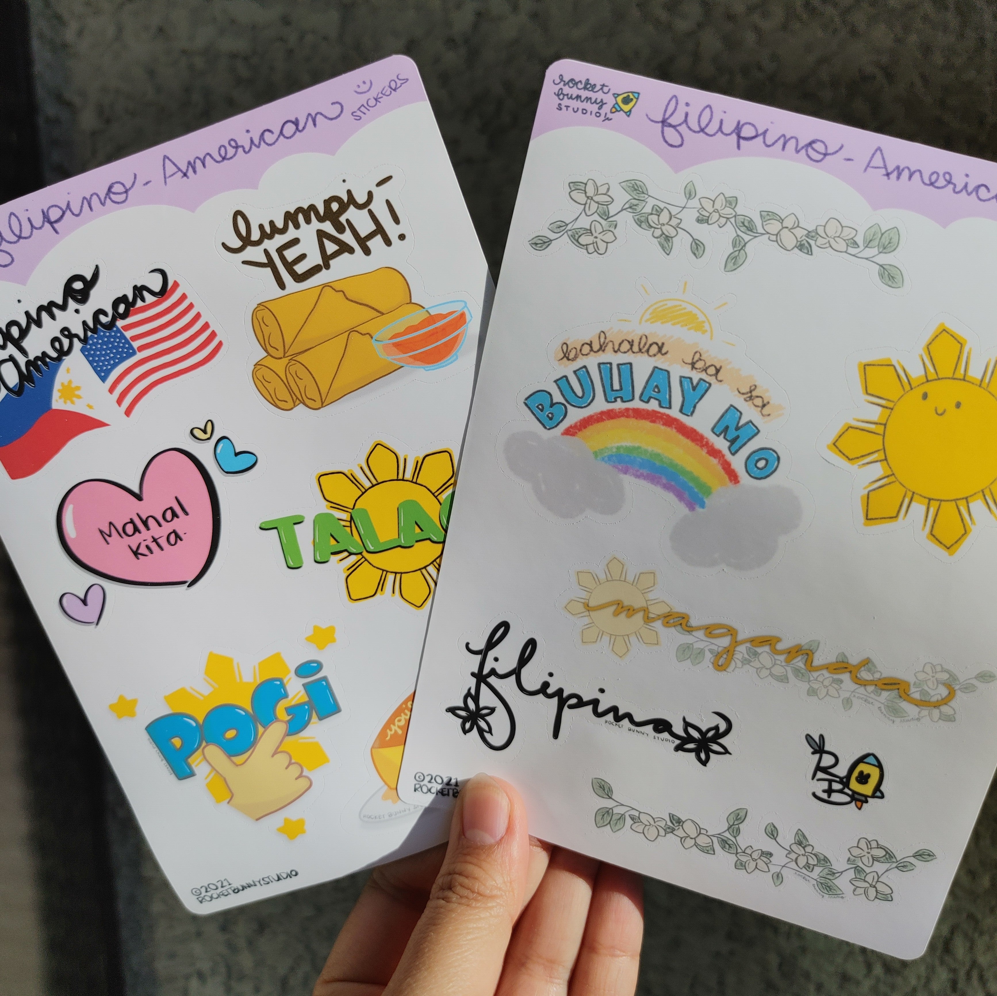 Filipino-American Matte Sticker Sheets