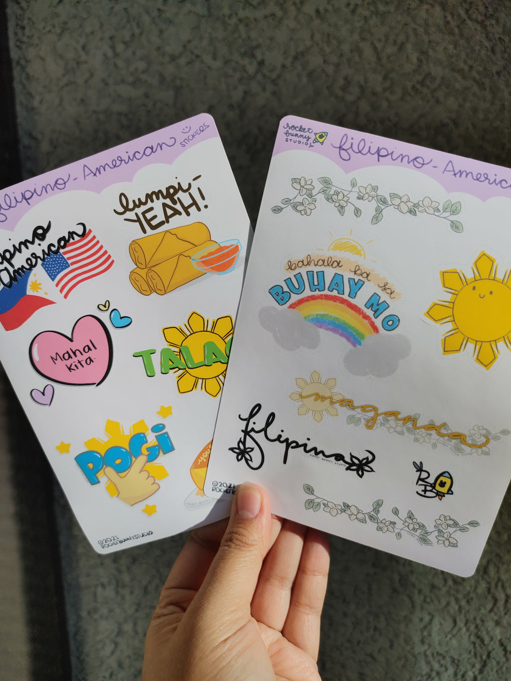 Filipino-American Matte Sticker Sheets