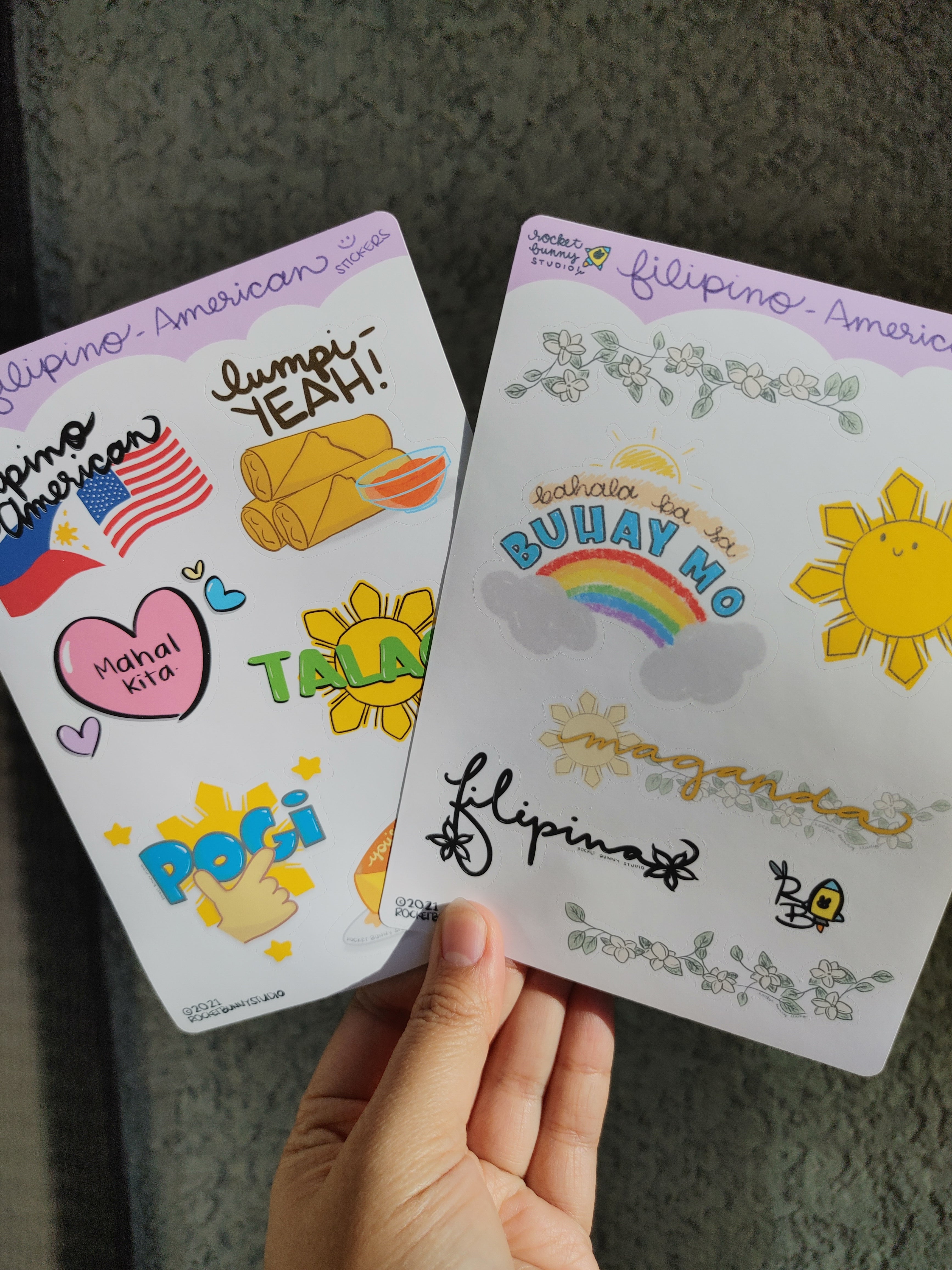 Filipino-American Matte Sticker Sheets